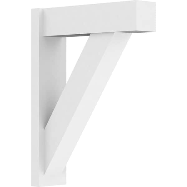 Ekena Millwork Traditional Architectural Grade PVC Outlooker with Block Ends, 7"W X 24"D X 32"H OUTP07X24X32TRA05 - main